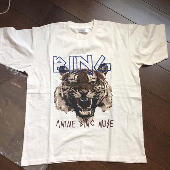Anine Bing Tiger Tee - White - Picture 2 of 5